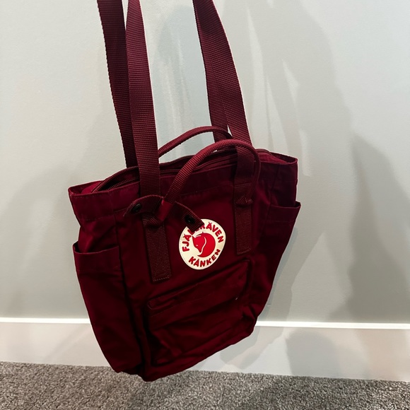 Fjallraven mini tote, maroon - Picture 6 of 6